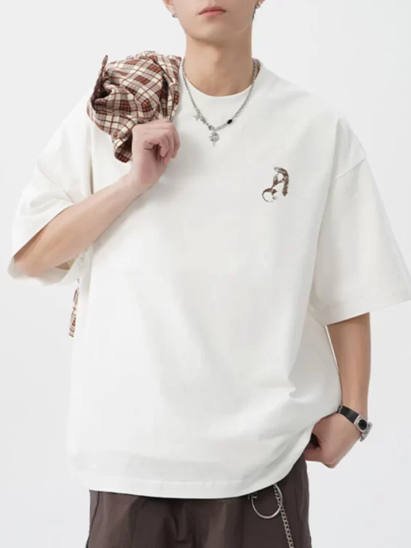 Men's Plus Size Graphic Round Neck Half Sleeve T-Shirt
