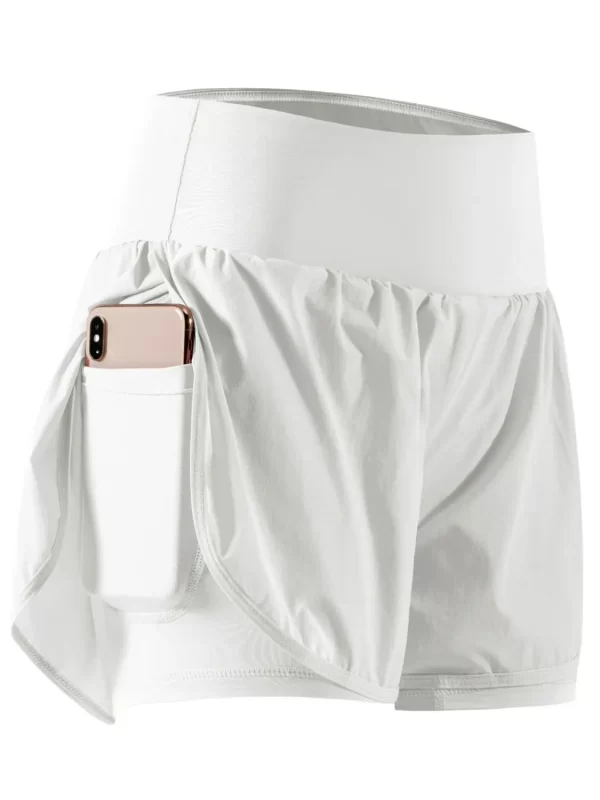 Pocketed High Waist Active Shorts - Image 14