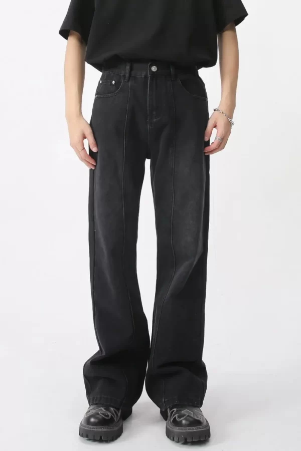 Casual Mid-Rise Elasticated Waistband Jeans - Image 6