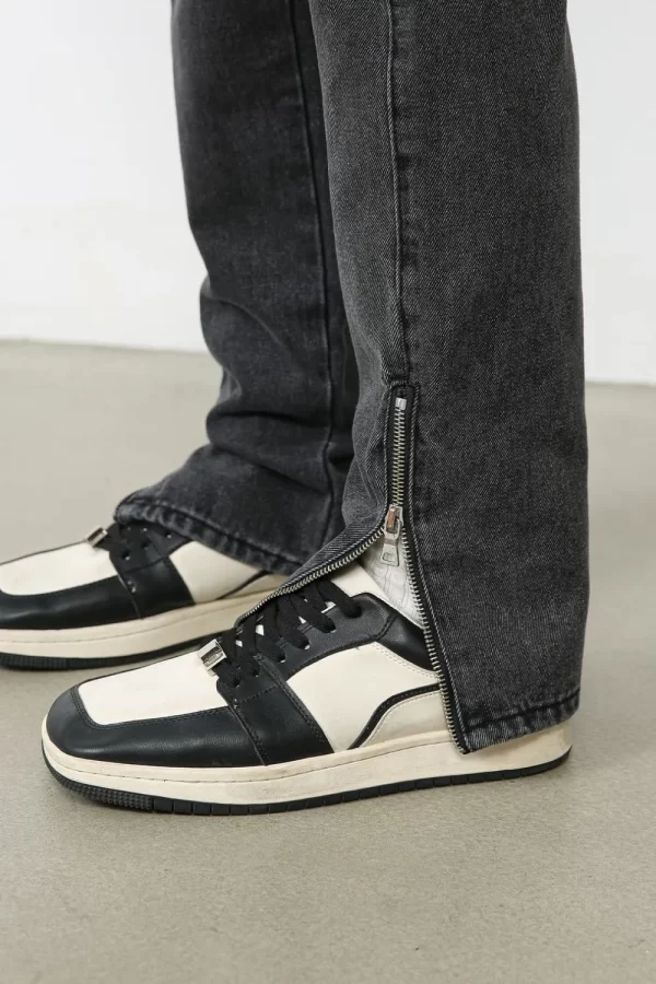 Men's Decor Zip Jeans with Pockets - Image 3