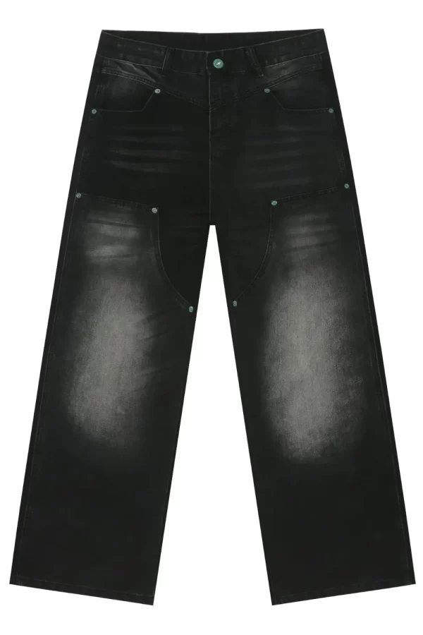 Men's Wide Leg Denim Shorts - Image 14