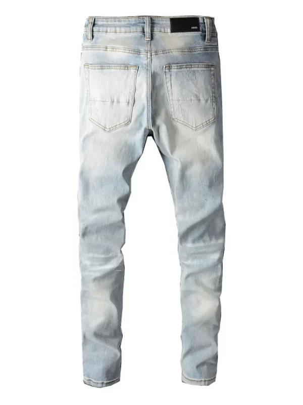 Men's Distressed Jeans with Pockets - Image 5