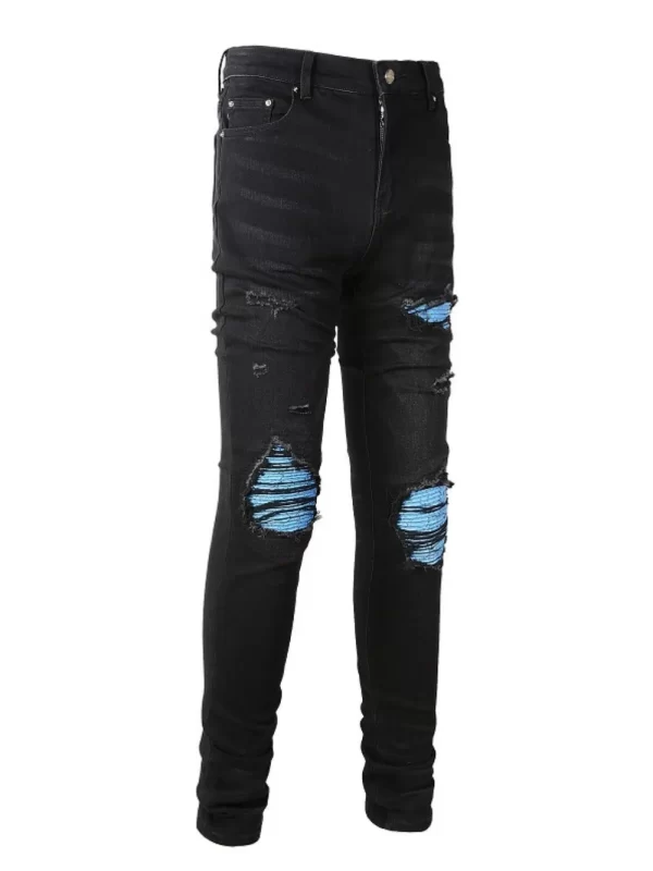 Men's Distressed Skinny Jeans - Image 4