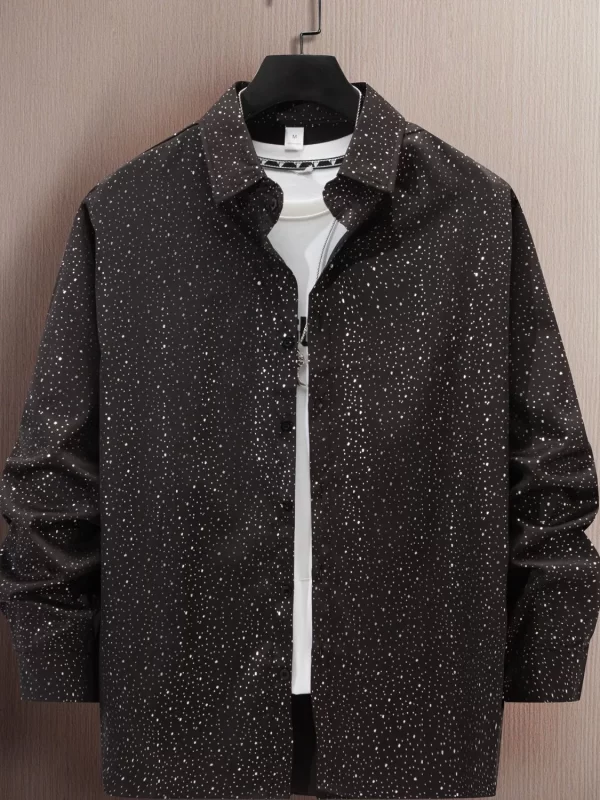 Men's Full Size Button Up Long Sleeve Shirt Plus Size - Image 6