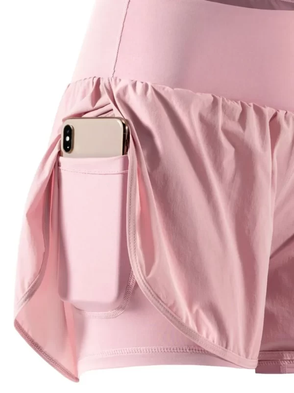 Pocketed High Waist Active Shorts - Image 8