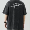 Men's Plus Size Round Neck Letter Graphic T-Shirt