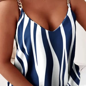 Chain Strap V-Neck Tank Top
