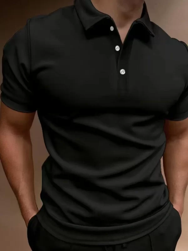 Men's Full Size Collared Neck Short Sleeve Polo Plus Size - Image 6