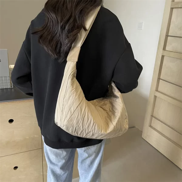 Pleated Dumpling Crossbody Bag - Image 8