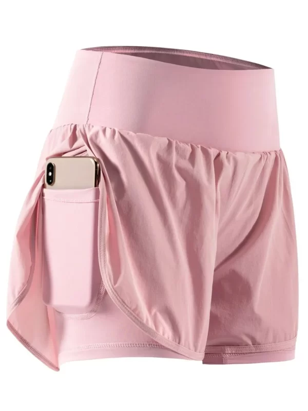 Pocketed High Waist Active Shorts - Image 11