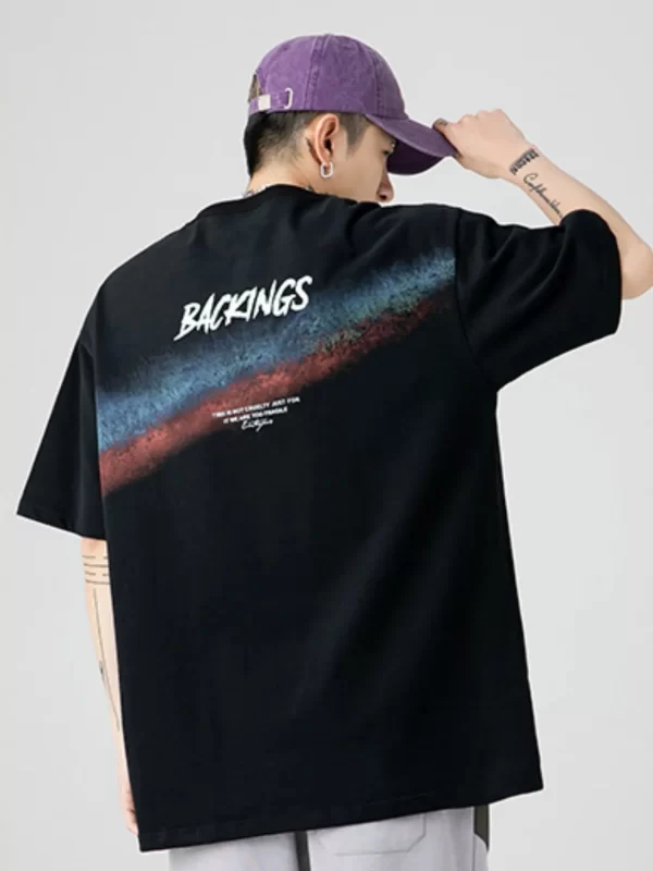 Men's Full Size Round Neck Half Sleeve T-Shirt Plus Size - Image 11
