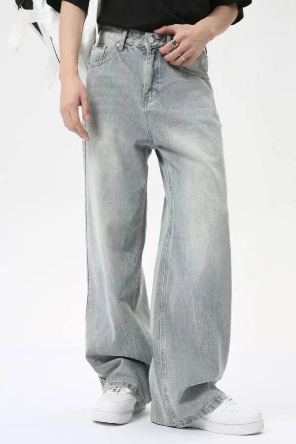 Wide Leg Jeans with Pockets - Image 5