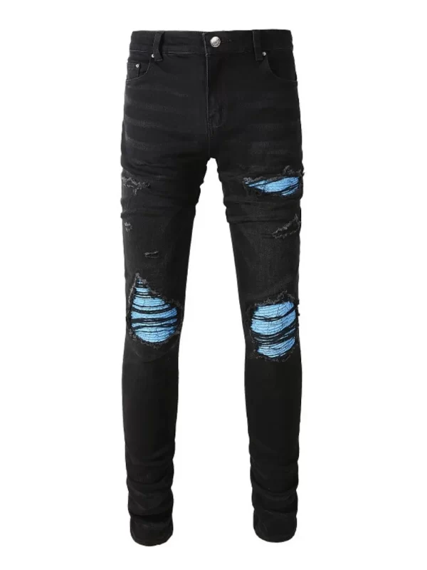 Men's Distressed Skinny Jeans - Image 5