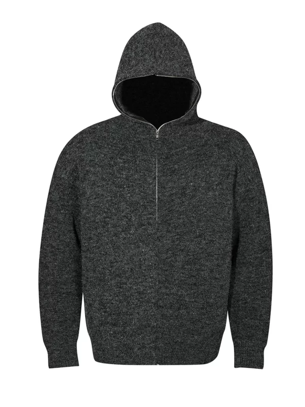 Men's Hooded Zip Up Knit Cardigan - Image 17