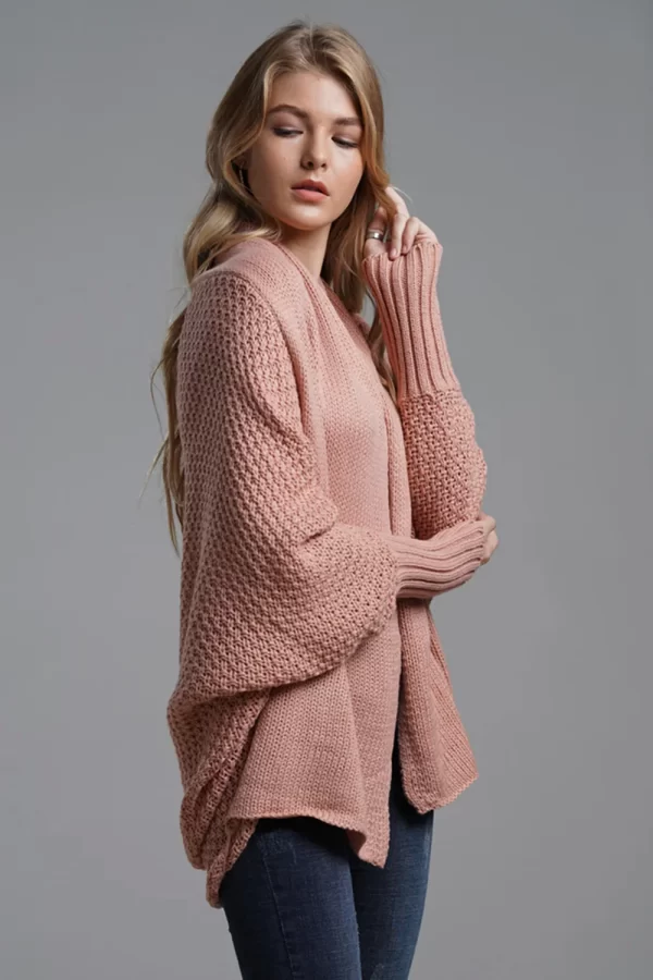 Open Front Batwing Sleeve Cardigan - Image 15