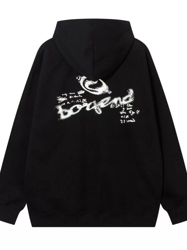 Men's Graffiti Graphic Oversized Hoodie - Image 2