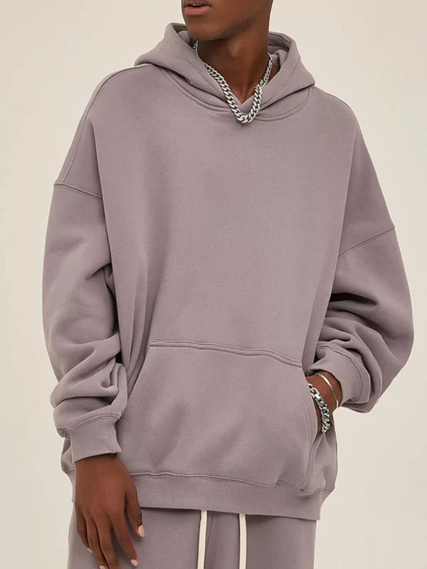 Men's Oversized Pocketed Long Sleeve Hoodie - Image 8