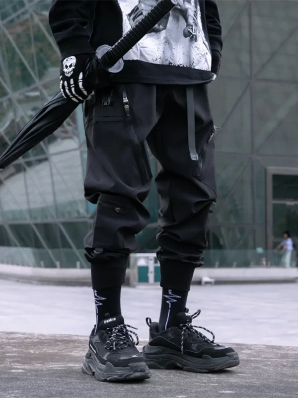 Men's Cargo Joggers with Zip Pockets - Image 9
