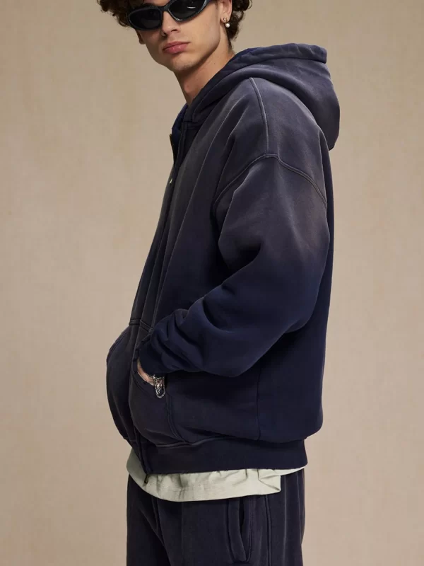 Men's Oversized Casual Zip-Up Hoodie - Image 7