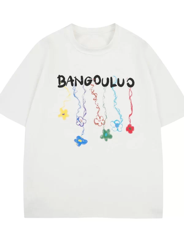 Men's BANGOULUO Colorful Hanging Butterflies Graphic T-Shirt - Image 6