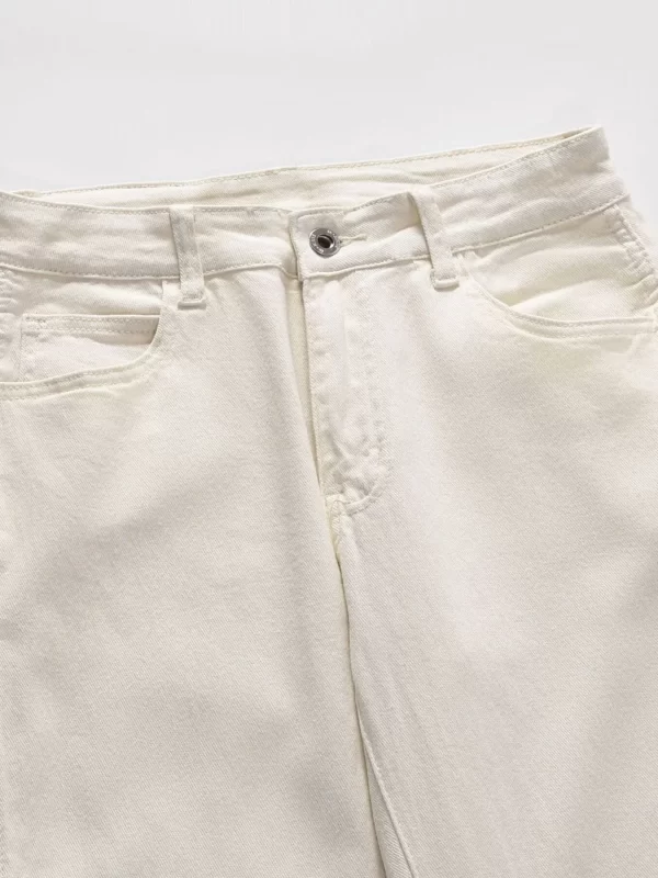 Men's Slim Straight Jeans with Snap Detail - Image 12