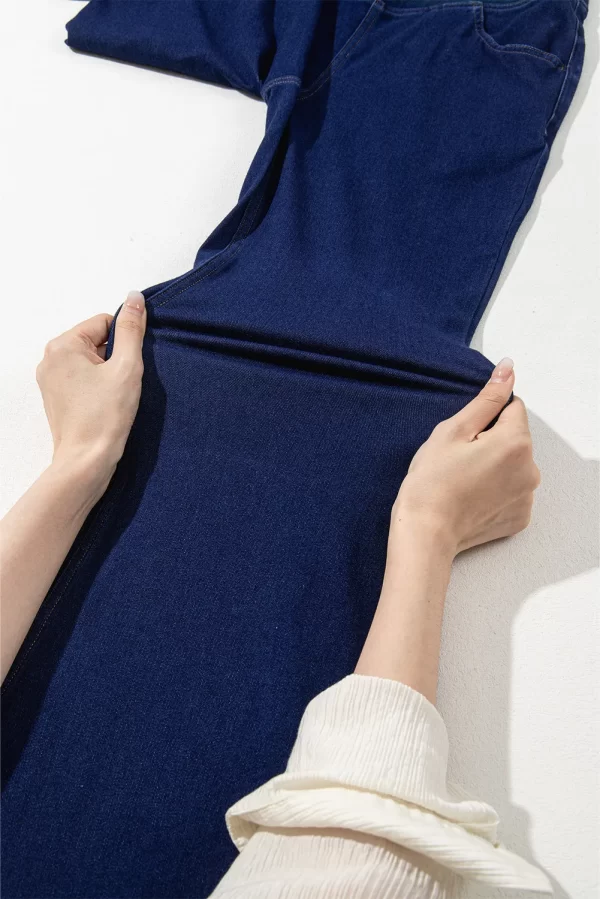 Asymmetric Waist Flare Jeans - Image 5