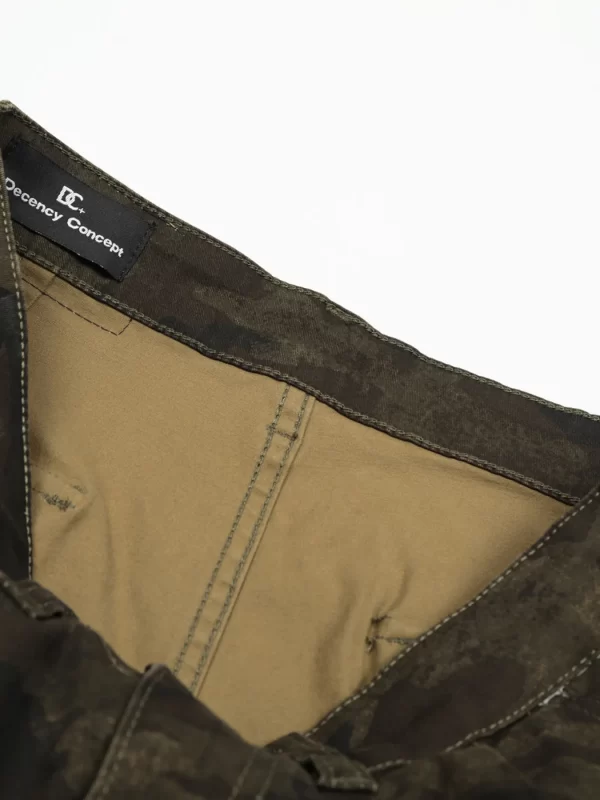 Men's Camouflage Cargo Wide Leg Shorts - Image 5