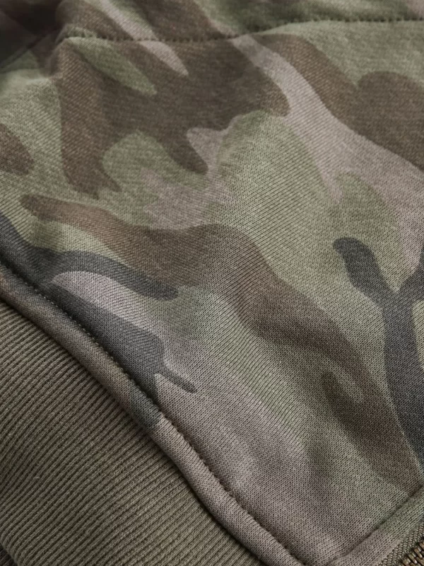 Men's Camouflage Print Zip-Up Hoodie - Image 6