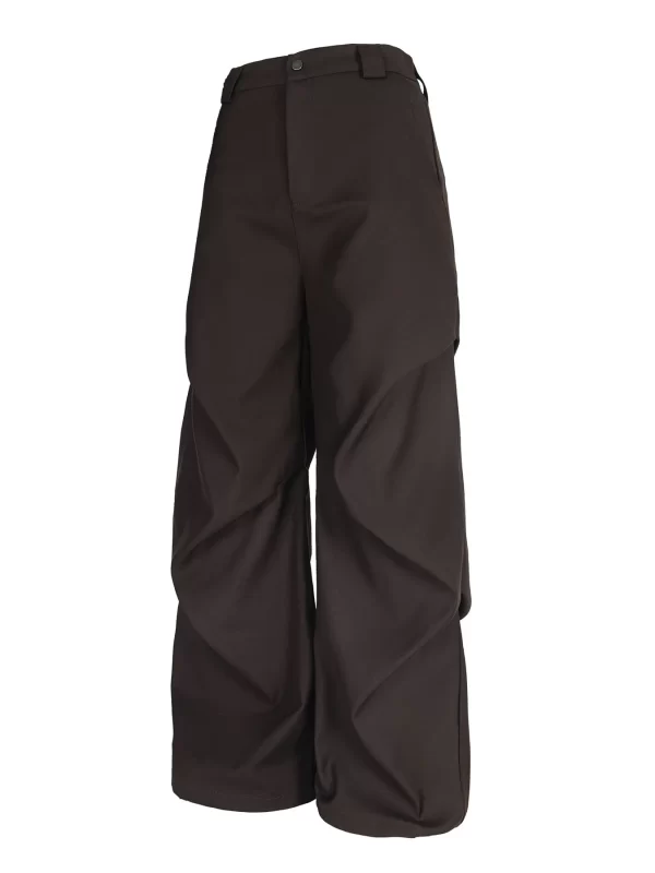 Men's Wide Leg High Waist Pants - Image 17