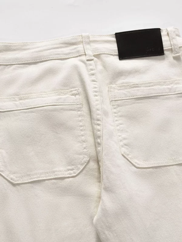 Men's Slim Straight Jeans with Snap Detail - Image 6