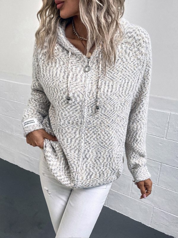 Zip-Up Hooded Sweater - Image 7