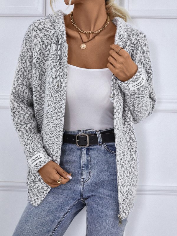 Zip-Up Hooded Sweater - Image 2