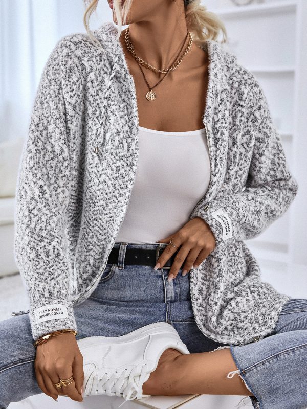Zip-Up Hooded Sweater - Image 4