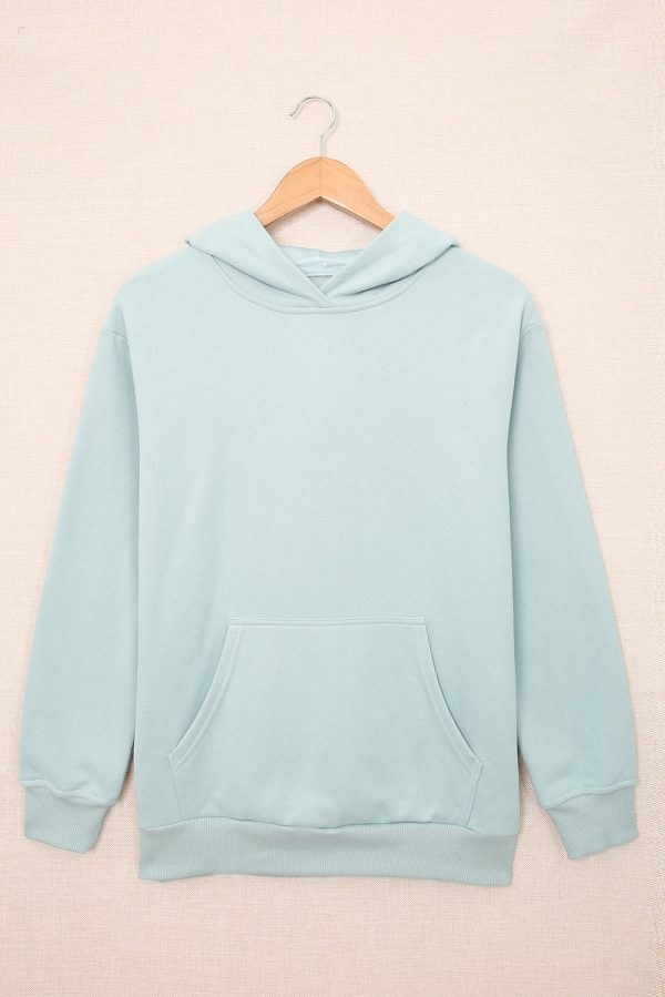 Dropped Shoulder Kangaroo Pocket Hoodie - Image 15