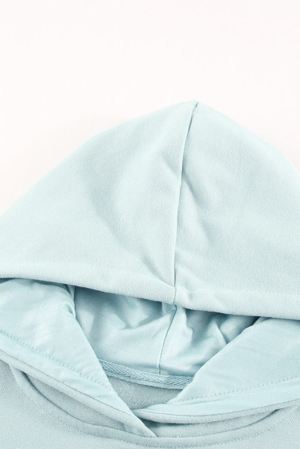 Dropped Shoulder Kangaroo Pocket Hoodie - Image 19