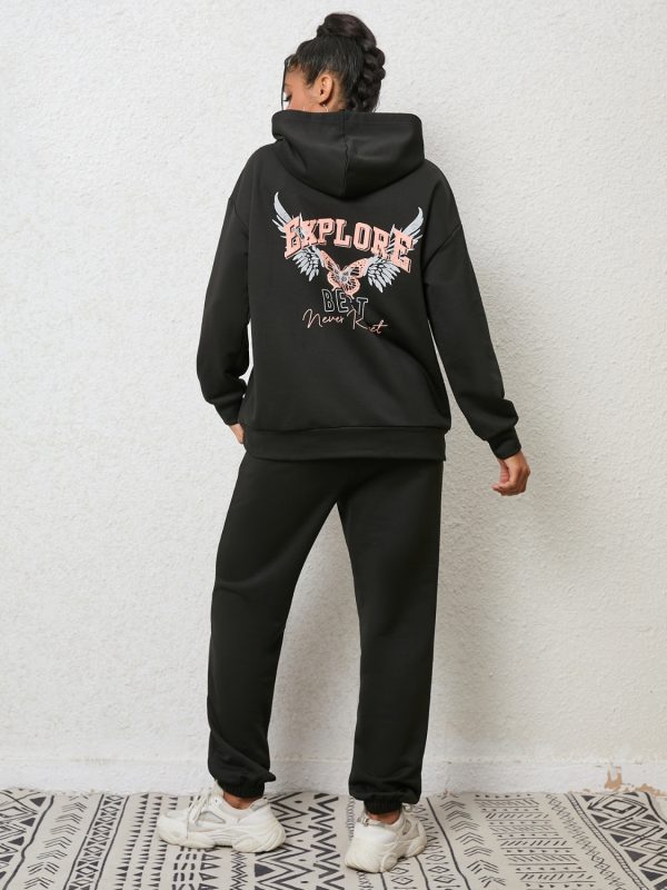 Graphic Hoodie and Sweatpants Set - Image 3