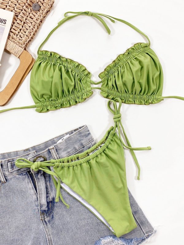 Frill Trill Halter Neck Bikini Set - Image 8