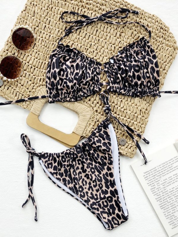 Frill Trill Halter Neck Bikini Set - Image 4