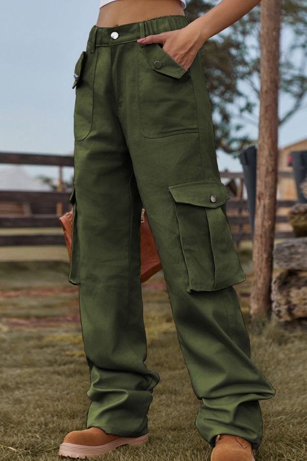 Loose Fit Long Jeans with Pockets - Image 5