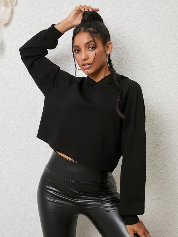 Lace-Up Long Sleeve Hoodie - Image 2