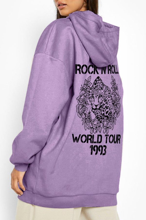 Simply Love Simply Love Full Size Leopard Slogan Graphic Hoodie - Image 8