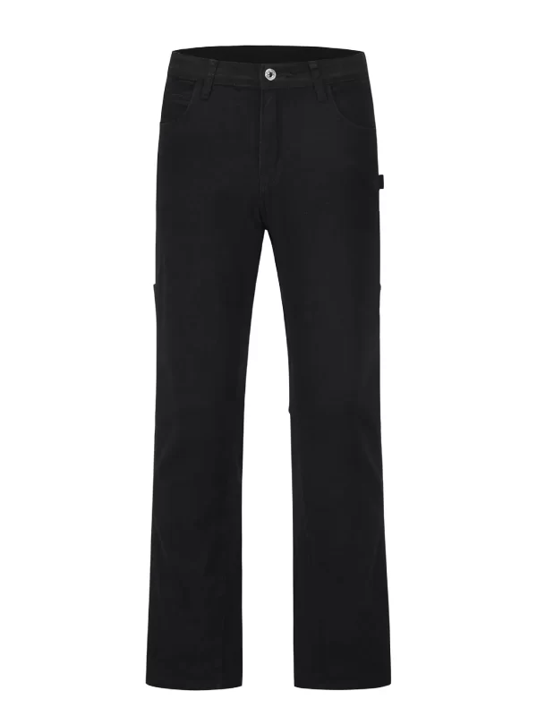 Men's Slim Straight Jeans with Snap Detail - Image 16