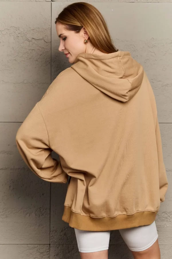 Full Size Long Sleeve Dropped Shoulder Hoodie - Image 35