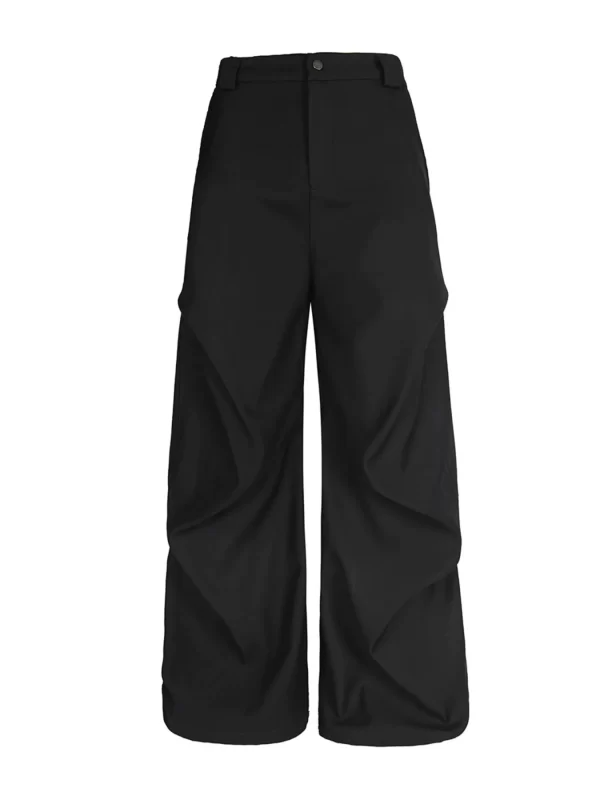 Men's Wide Leg High Waist Pants - Image 21