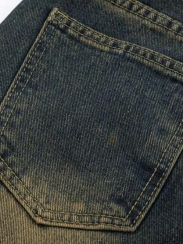 Men's Full Size Vintage Wash Bootcut Denim Jeans Plus Size - Image 6