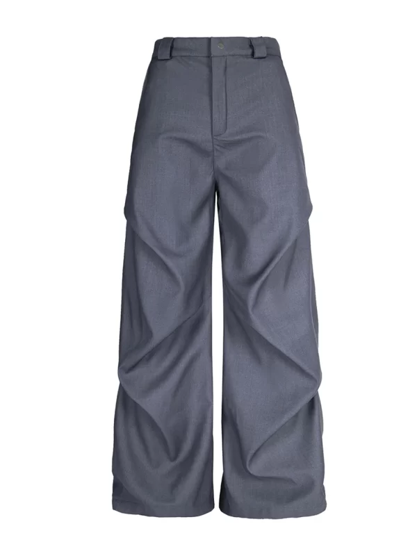 Men's Wide Leg High Waist Pants - Image 24