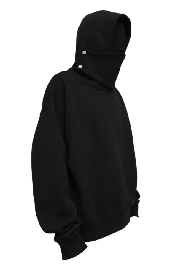 Men's Long Sleeve Hoodie with Mask - Image 6