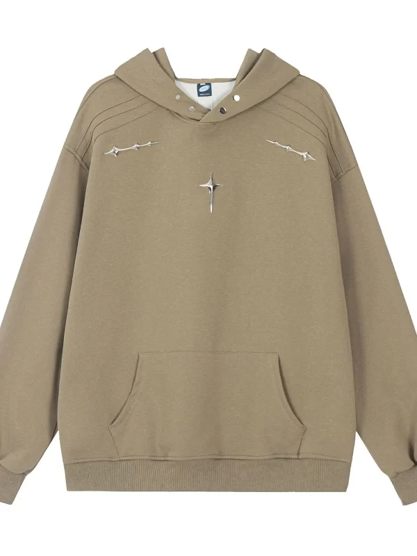 Men's Cross Star Kangaroo Pocket Hoodie - Image 8