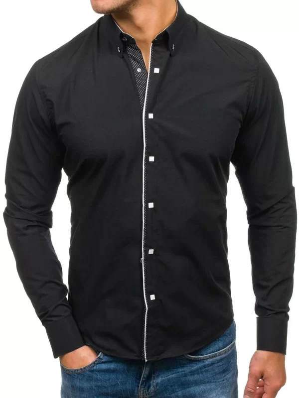 Men's Button-Down Slim Fit Shirt - Image 5