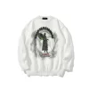 Men's Gothic Angel Wings Embroidered Knit Sweater